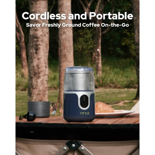 Cordless Coffee Grinder, Electric Bean Spice Grinder with 304 Stainless Steel Blade, 85 Grinds Per Charge for Home, Kitchen, Travel - ICG-1001L