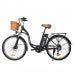 KORNORGE C6 Electric Bike, 26" City Commuter E-Bike with 350W Motor, LED Headlight, Shimano 7-Speed, 3 Modes, 15.5 MPH Max Speed