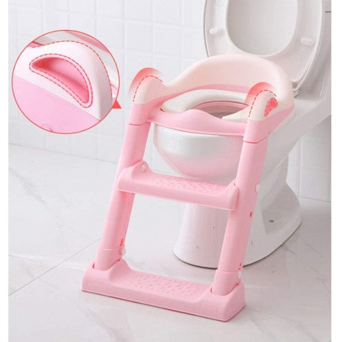可调节婴儿幼儿马桶座圈,带梯凳,儿童如厕训练器