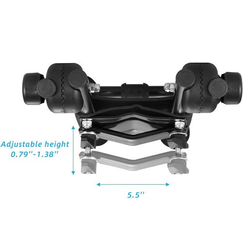 Kayak Roof Rack Set, 2 Foldable J-Bar Roof Carrier for Kayaks, Canoes, Surfboards on Crossbar of Cars, SUVs