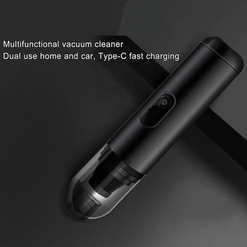 Mini Rechargeable Vacuum Cleaner, Cordless Handheld Vacuum with Brush Nozzle Attachments for Car Interior and Home Cleaning (Black) - XC-699