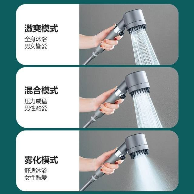High-Pressure Massage Showerhead