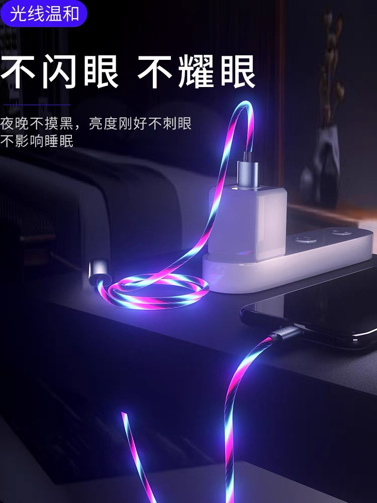 One-to-Three Glowing Data Cable