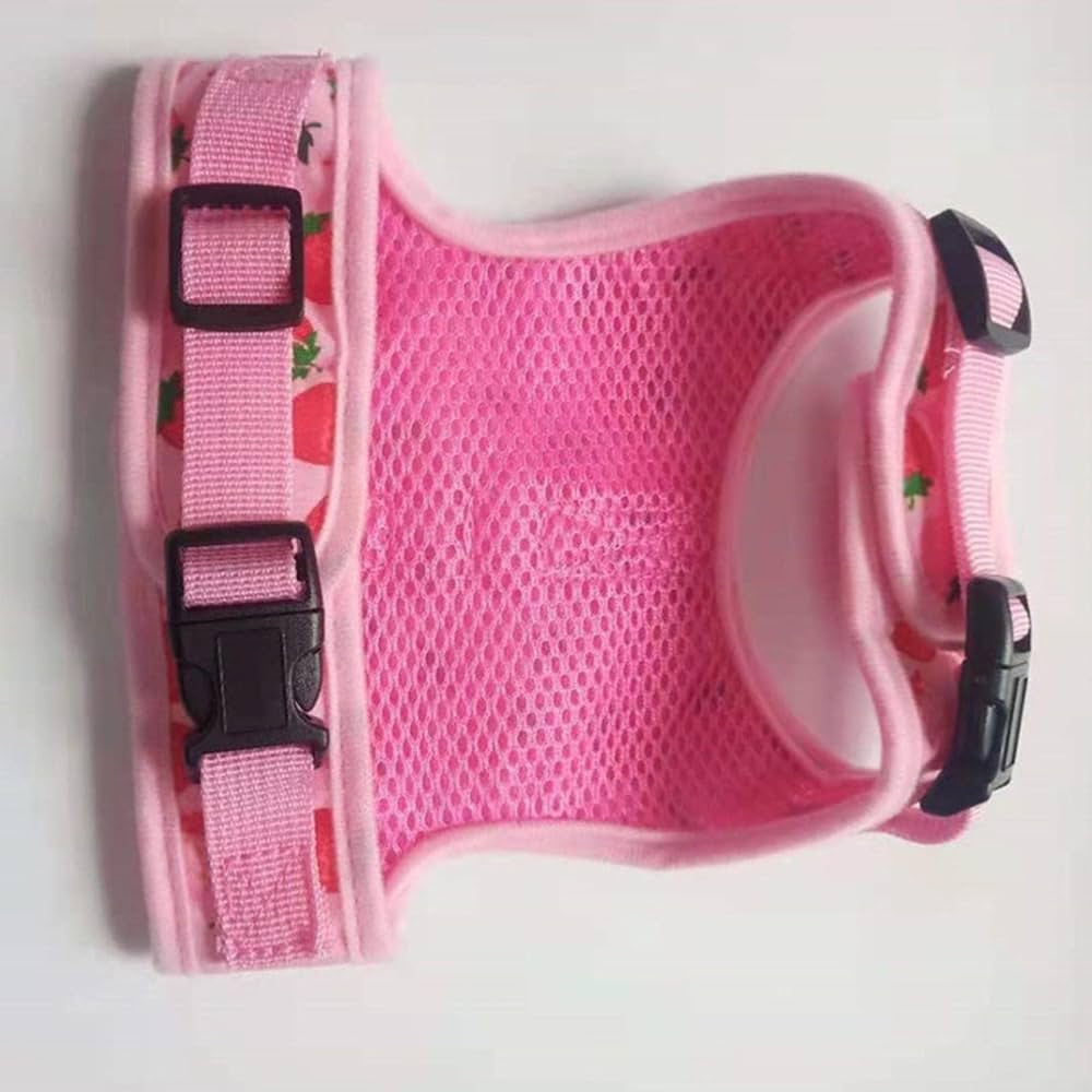 Pink Cat Harness with Leash Escape Proof Mesh Puppy Outdoor Walking Harness for Small Pets Chihuahua Teddy Cats Clothes