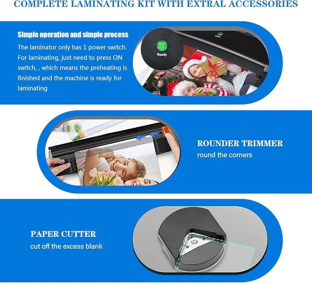 9-Inch Quick Laminating Machine with Bonus Accessories!