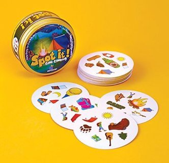 Spot It – 适合所有年龄段的令人上瘾且有趣的纸牌游戏(露营版)