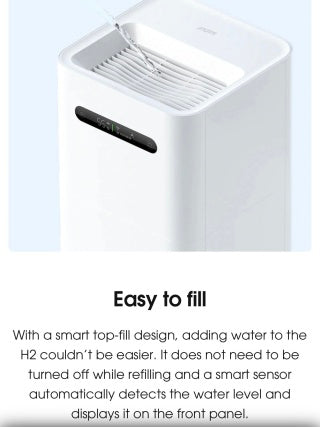Smartmi 蒸发式加湿器 2 配备 4L 水箱、无雾设计和智能控制
