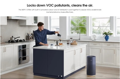Smartmi 空气净化器 P2 配备 H13 HEPA 过滤器、紫外线杀菌功能,兼容 Apple HomeKit、Google Assistant 和 Alexa