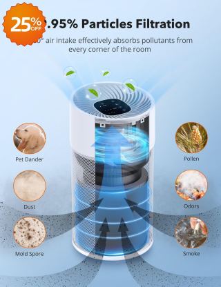 新品到货!限量补货!🔥 TaoTronics 静音空气净化器