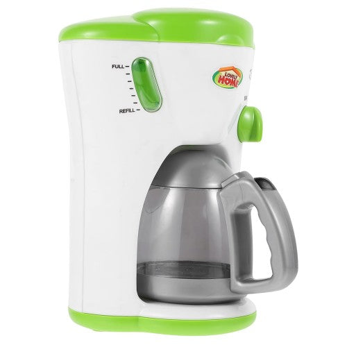 儿童模拟咖啡壶玩具套装,带声音和灯光的早期教育学习玩具