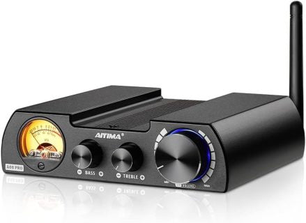 A08 PRO TPA3255 功率放大器蓝牙 5.1 带 UV 计 300W+300W HiFi D 类立体声数字音频放大器 2.0 声道放大器