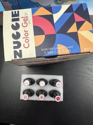 凝胶指甲油套装,6 件蓝紫色凝胶指甲油套装,可浸泡 UV LED 凝胶指甲油,适用于美甲沙龙,在家 DIY