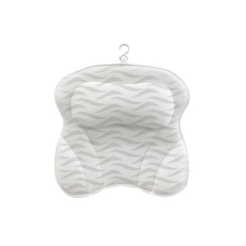 SAWAKE 浴缸枕,符合人体工学的浴枕,带 3D 气网,7 个吸盘,用于颈背支撑 - SBP-501