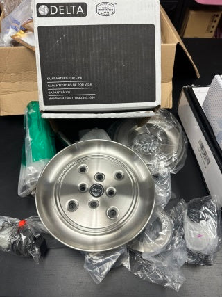 Delta 水龙头 T17497,8.00 x 7.88 x 8.00 英寸,镀铬