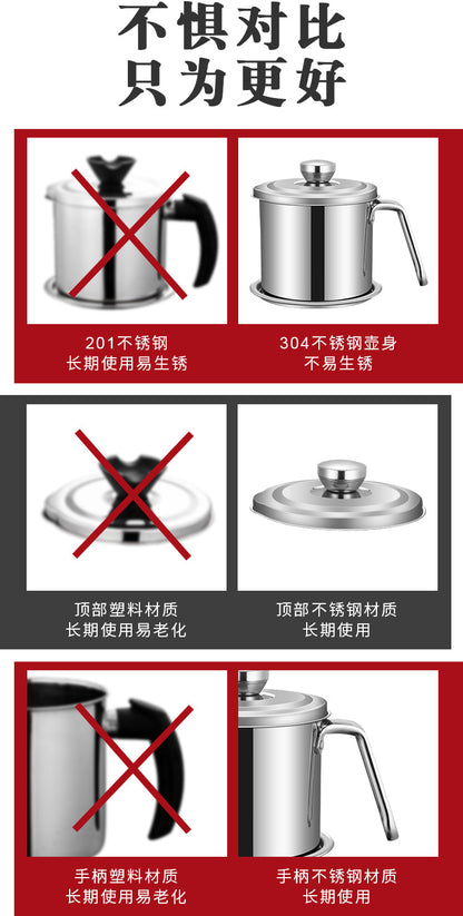 Stainless Steel Oil Filter Pot