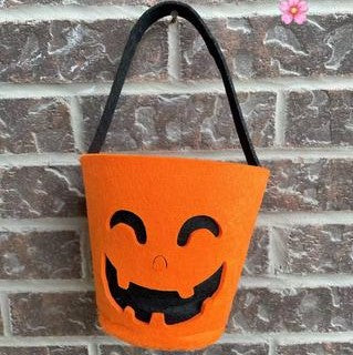 Halloween Pumpkin Candy Bucket Holder Portable Gift Bag