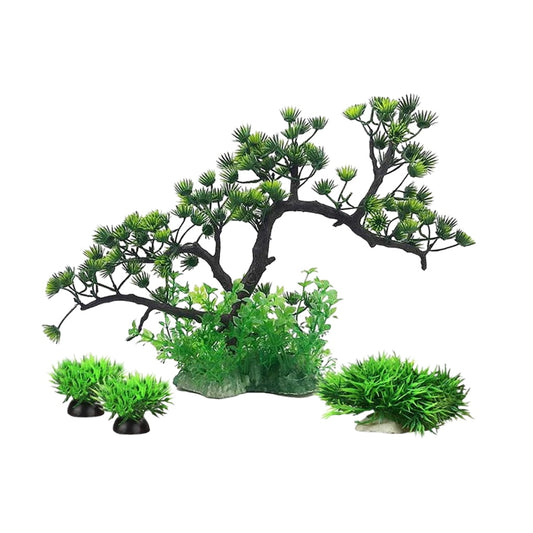Lifelike simulation tree ornament for fish tank aquarium