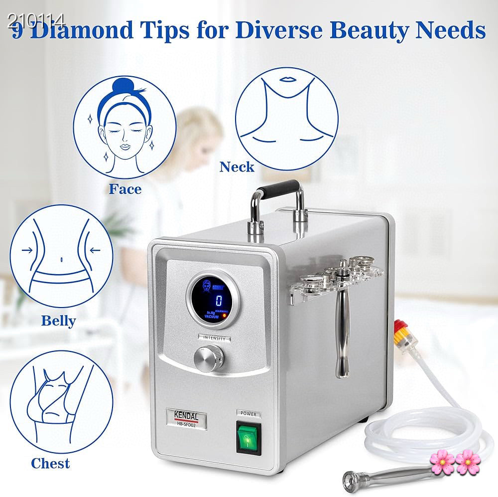 Kendal Professional Diamond Microdermabrasion Machine, Dermabrasion Facial Skin Care Equipment with Digital Display also good for home use 110V-220V