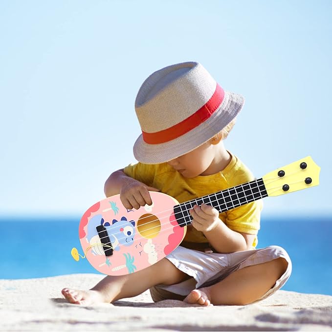 15 Inch Toddler Ukulele Guitar Toy 4 Strings Mini Guitar for Kids - Children Musical Instruments Educational Learning Toy