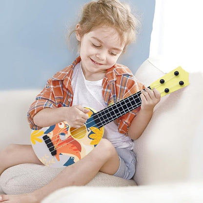 15 Inch Toddler Ukulele Guitar Toy 4 Strings Mini Guitar for Kids - Children Musical Instruments Educational Learning Toy