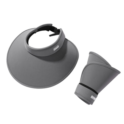 Adjustable sun hat with foldable wide brim for outdoor wear