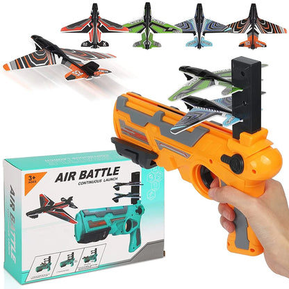 Airplane Toy Plane Ejection Glider Launcher For Kids Outdoors