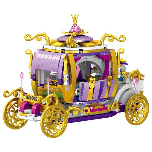 625 PCS Building Blocks, DIY Princess Pumpkin Carriage Building Toys Set for Girls Kids Age 6+