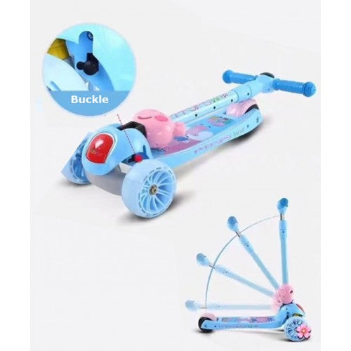 Kids Foldable 3-Wheel Tilt and Turn Kick Scooter