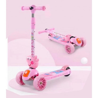 Kids Foldable 3-Wheel Tilt and Turn Kick Scooter