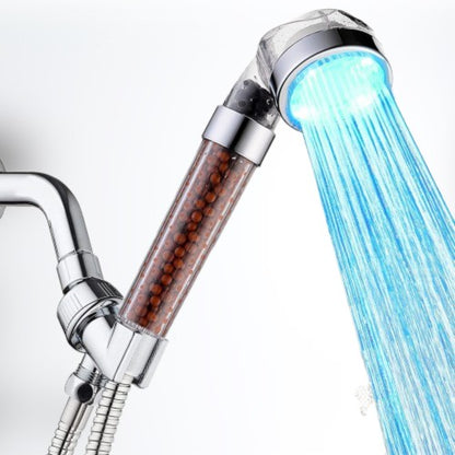 7 color LED Handheld Shower Head with Hose and Shower Nozzle