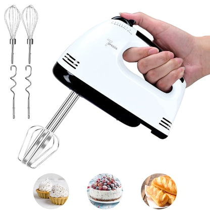 Lychee 7-Speed Electric Hand Mixer in white