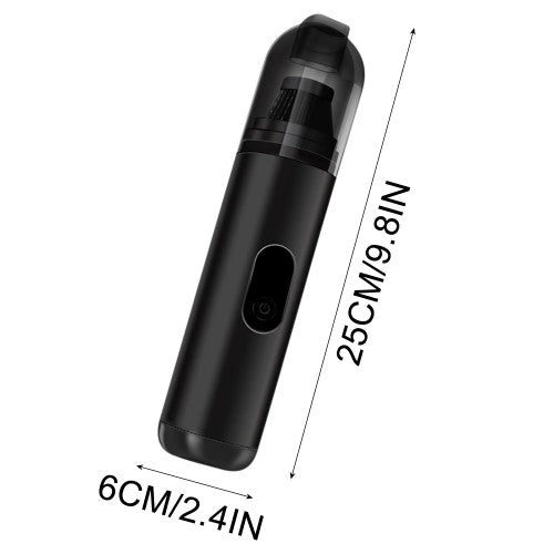 Mini Rechargeable Vacuum Cleaner, Cordless Handheld Vacuum with Brush Nozzle Attachments for Car Interior and Home Cleaning (Black) - XC-699