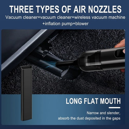 Mini Rechargeable Vacuum Cleaner, Cordless Handheld Vacuum with Brush Nozzle Attachments for Car Interior and Home Cleaning (Black) - XC-699