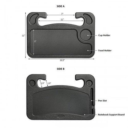 多用途汽车方向盘托盘双面餐盘笔记本电脑桌工作站