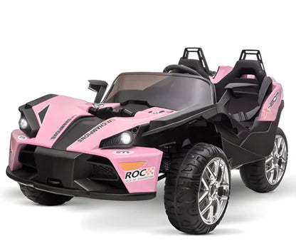 2025 Racing Sport Slingshot 12V Two Seater Kids Ride on Car Pink