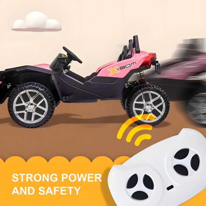 2025 Racing Sport Slingshot 12V Two Seater Kids Ride on Car Pink