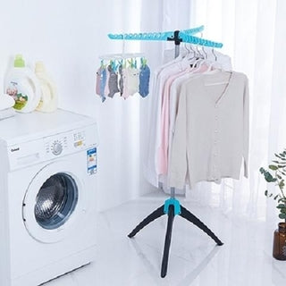 2021 New Model: Floor Standing Folding Clothes Rack