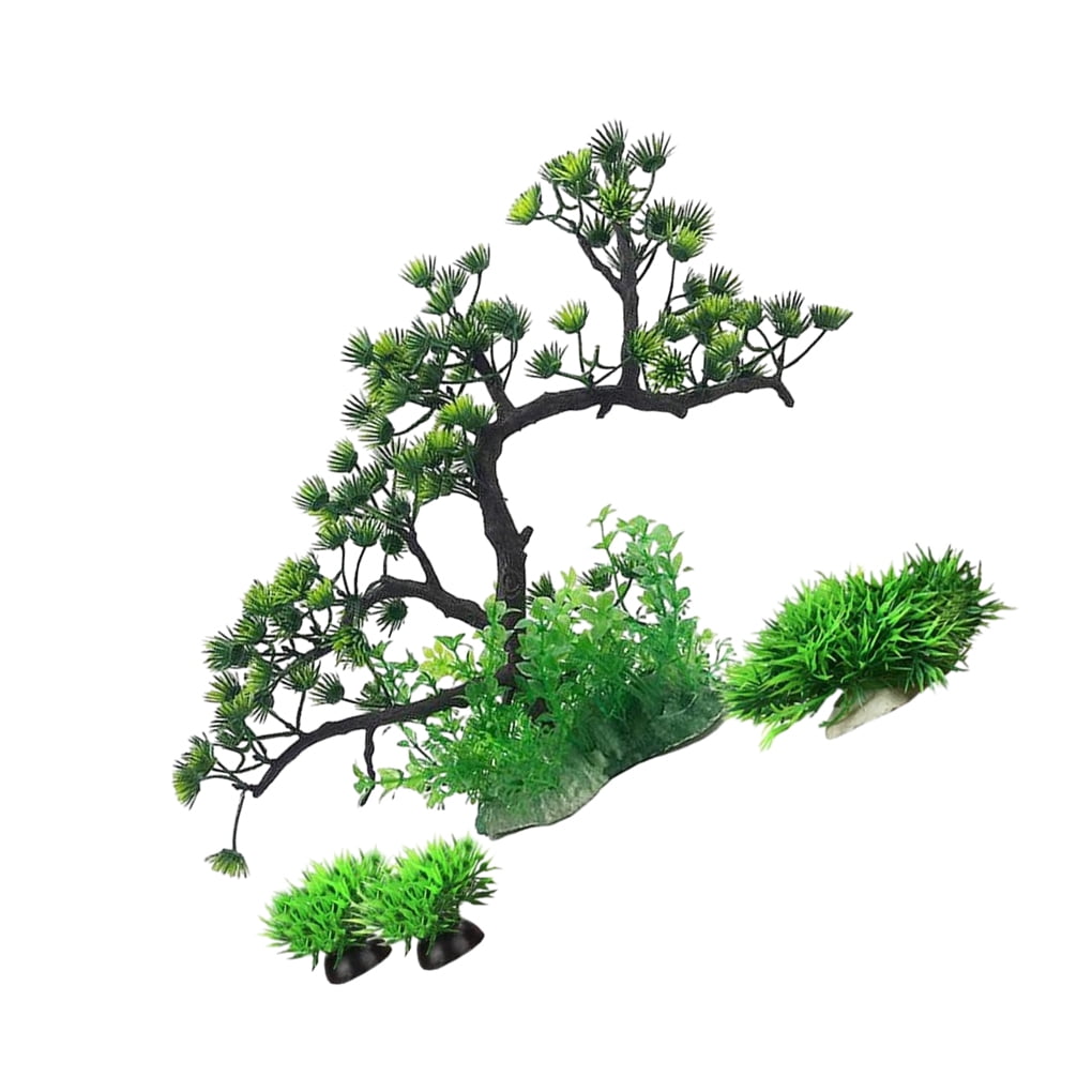 Non-toxic aquarium tree branch decoration close-up