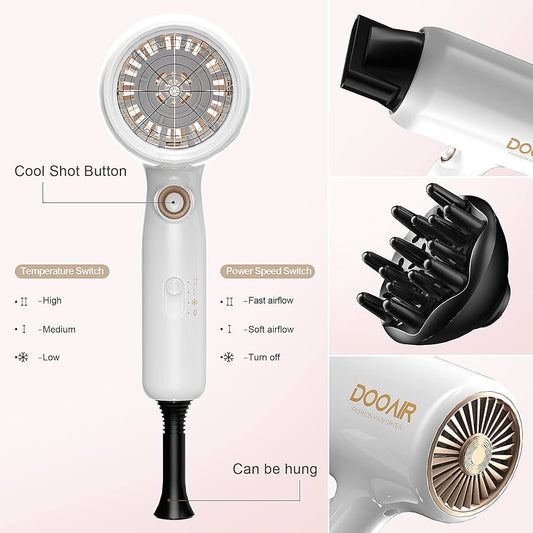 DOOAIR 1875W 3-in-1 Ionic Hair Dryer