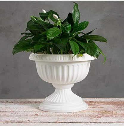 Urn Planter, Garden Planter Urns Classic Pedestal Garden Pots Wedding Flower Pots Decorative Plant Pots for Indoor Outdoor Garden Porch Front Door