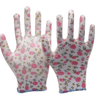 Floral Print Gloves (10 Pairs)