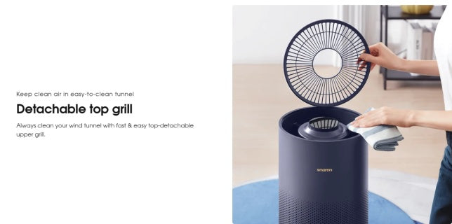 Smartmi Air Purifier P2 with H13 HEPA Filter, UV Sterilization, and Apple HomeKit, Google Assistant, and Alexa Compatibility