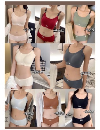 Color chart showing all available shades hanging on rack - 9 colors including nude, light blue, sage, dusty blue, burgundy, terracotta