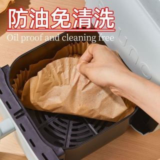 Multi-use infographic - air fryer liner, steamer pad, and food packaging - 3 uses in one