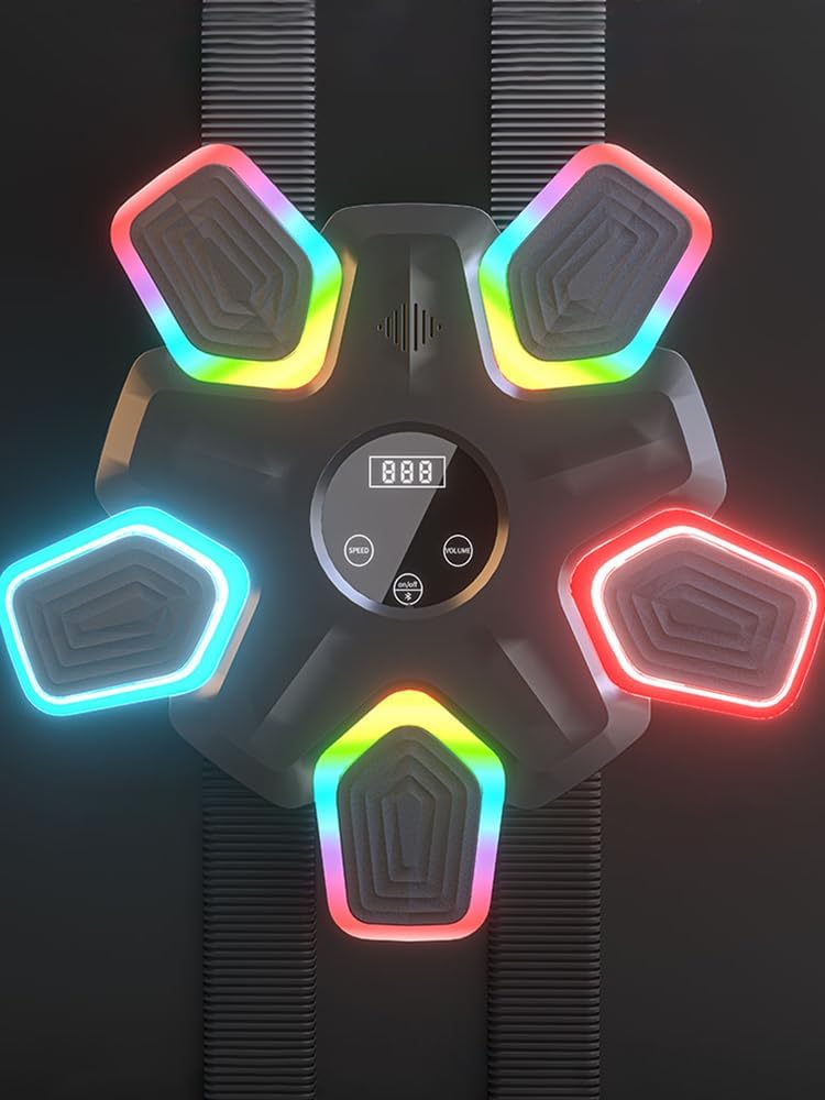 Smart Music Boxing Machine with Gloves (Vibrant LED Edition)