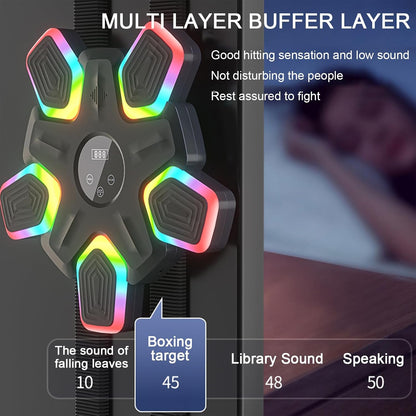 Smart Music Boxing Machine with Gloves (Vibrant LED Edition)