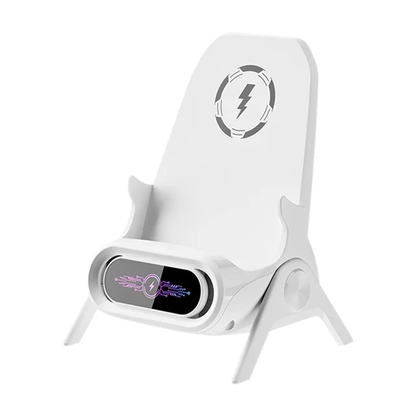 Mini Chair 15W Wireless Charger Stand & Sound Amplifier (2-Pack)