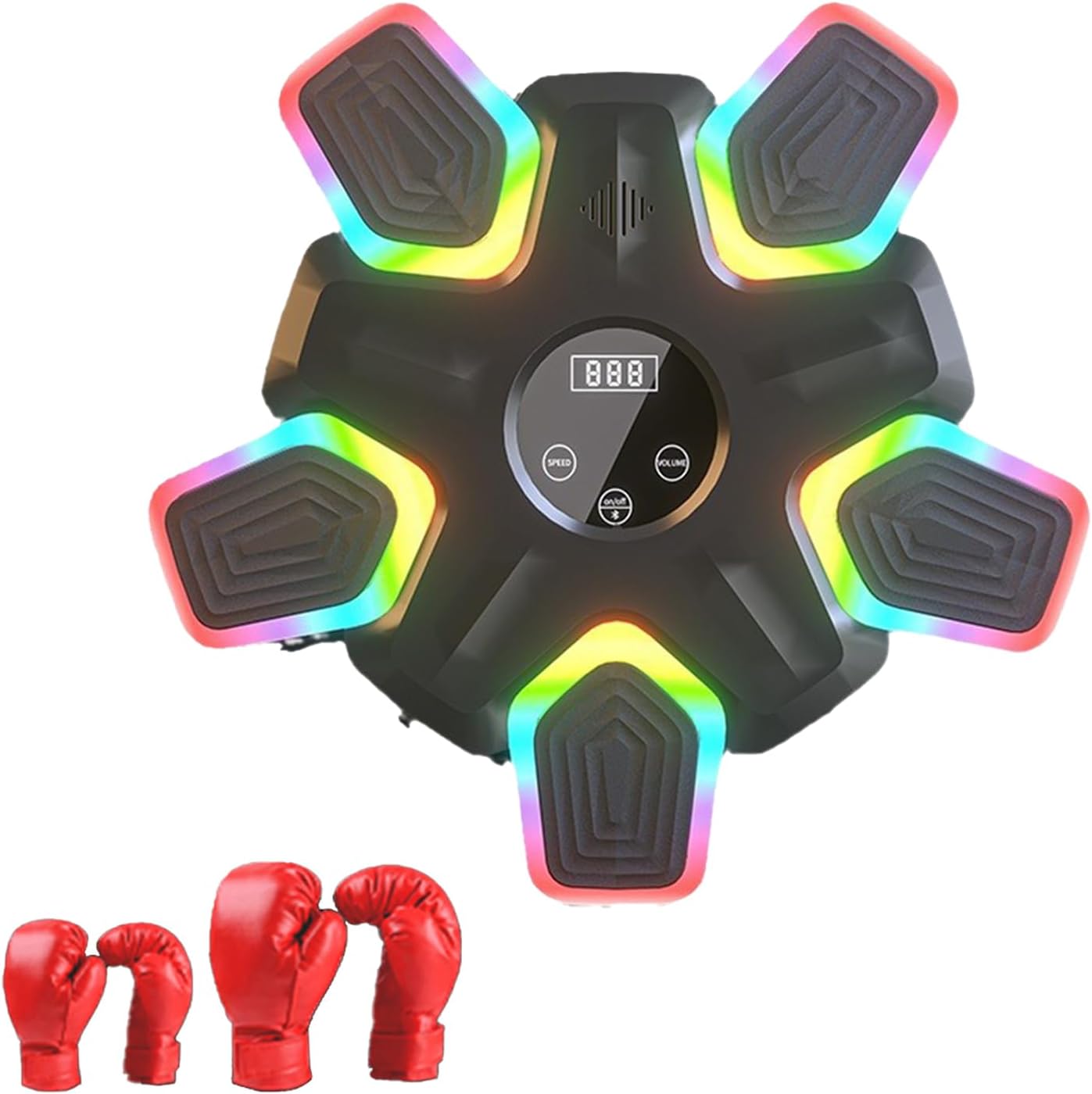 Smart Music Boxing Machine with Gloves (Vibrant LED Edition)
