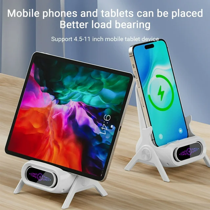 Mini Chair 15W Wireless Charger Stand & Sound Amplifier (2-Pack)