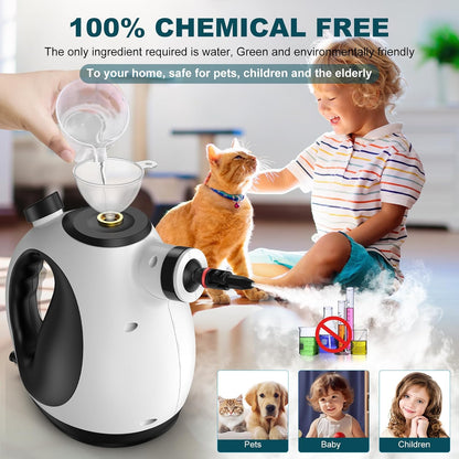 Handheld Pressurized Steam Cleaner with 14 Accessories